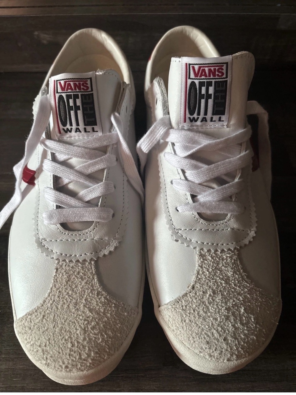 Vans Premium LX Sport Low 73 White Red Men Unisex Casual Shoes VN000D2JRED